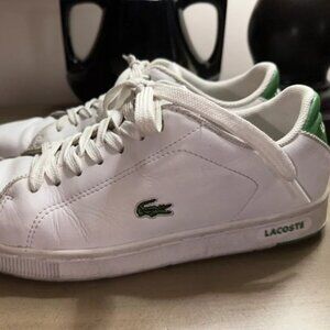 Lacoste Men's White Carnaby Sneakers Size 10